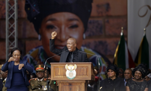 Julius Malema’s Tribute/ Speech at Winnie Madikizela- Mandela Funeral